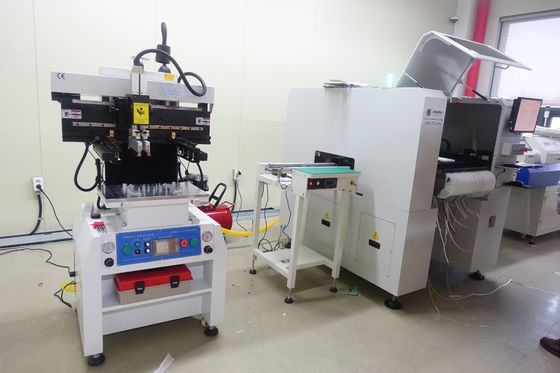 Ημι αυτόματη μηχανή εκτύπωσης διάτρητων κολλών SMT ύλης συγκολλήσεως 3250 320*500mm