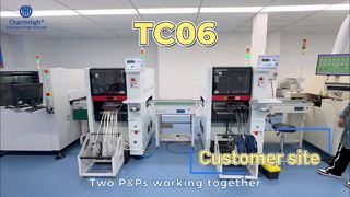 Dual TC06 Pick & Place Machines σε δράση στη γραμμή συναρμολόγησης SMT πελατών