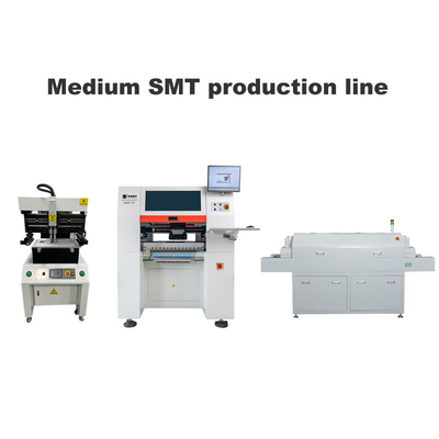 Μεσαία γραμμική εκτυπωτή οθόνης SMT 3250, μηχανή επιλογής και τοποθέτησης SMT 6 κεφαλών, φούρνος 830