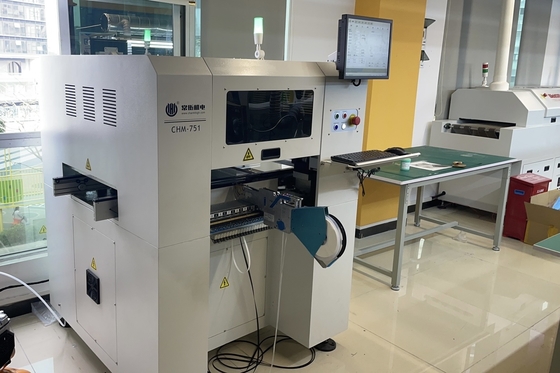Μεσαία γραμμή SMT με 3250 εκτυπωτή οθόνης 6 κεφαλές SMT pick and place machine 830 φούρνο επανεξέτασης