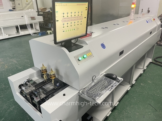 PC6635 Σιδηρόδρομος + PC Control Μηχανή συγκόλλησης ζώνων 6 temp χωρίς μόλυβδο