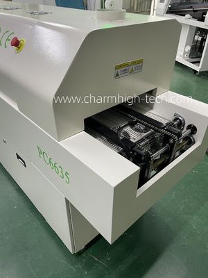 CHM-PC6635 Φούρνος Αναρροής Χωρίς Μόλυβδο με Έλεγχο Η/Υ, 6 Ζώνες Θέρμανσης και Θερμαινόμενη Επιφάνεια 2200*350mm για Συγκόλληση SMT