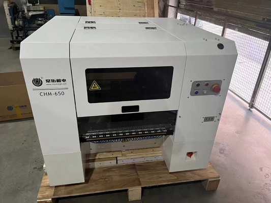 Αυτόματη γραμμή PCB υψηλής ακρίβειας 0201 Desktop SMT Pick and Place Machine 4 κεφαλές CHM-650
