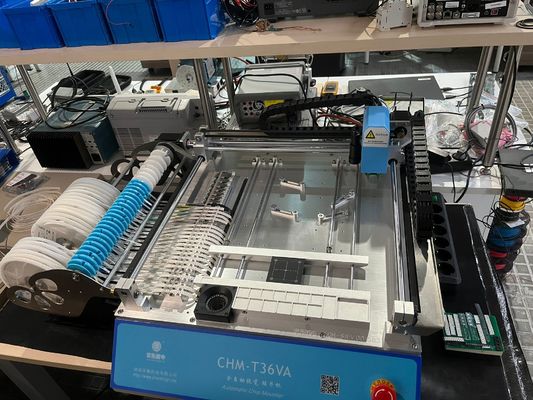 2 κεφαλές 29 τροφοδοσίες CHMT36VA SMD Pick and Place Machine + δύο κάμερες CCD + εξωτερικό υπολογιστή