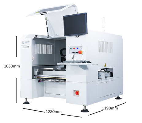 Charmhigh Πίνακας πάνω από το τραπέζι SMT Pick and Place Machine 4 κεφαλές 50 τροφοδοσίες High-end
