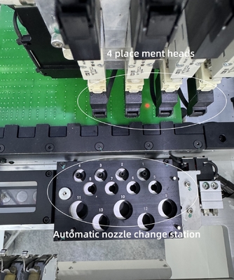 CHM-551 Πλήρως Αυτόματη Μηχανή Pick and Place SMT 4 κεφαλών 0201, Αυτόματη Αλλαγή Μπεκ