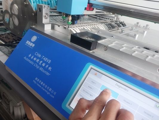 CHMT48VB Μηχάνημα Επιλογής και Τοποθέτησης SMT Πάγκου Εργασίας 58 τροφοδότες 2 Κάμερες Όρασης