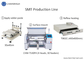 4 γραμμή συνελεύσεων PCB φούρνων επανακυκλοφορίας εκτύπωσης T962C διάτρητων Mounter τσιπ κεφαλιών SMT