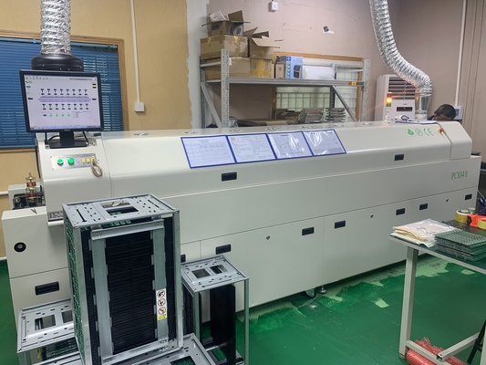 PC8835 Αυτοματοποιημένη σιδηροδρομική γραμμή + έλεγχο PC Απαλλαγμένος από μόλυβδο φούρνος 8 temp Ζώνες μηχανή συγκόλλησης