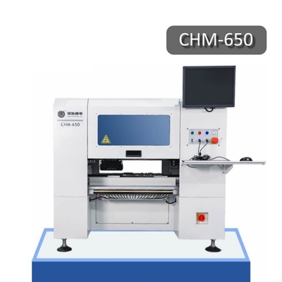 Αυτόματη γραμμή PCB υψηλής ακρίβειας 0201 Desktop SMT Pick and Place Machine 4 κεφαλές CHM-650