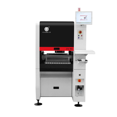 Νέο στενό σχεδιασμό υψηλής ακρίβειας TC06 SMT pick and place machine 6 heads support 01005