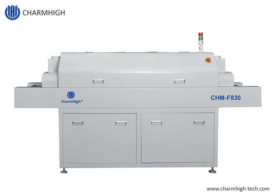 CHM-F830 Κάθετος φούρνος επαναροής SMT 8 ζωνών θερμοκρασίας 1400*300mm Μηχανή συγκόλλησης θερμού αέρα