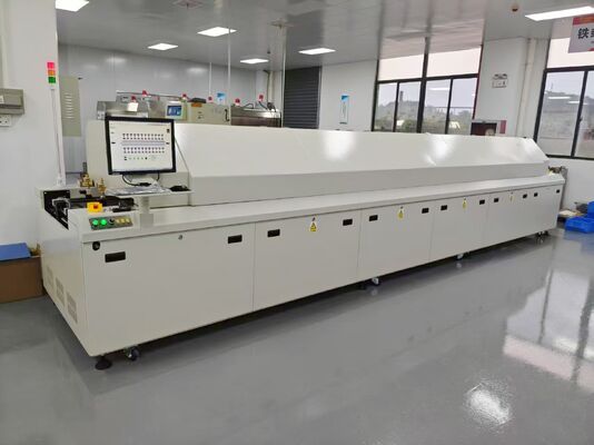 Φούρνος αναρροής SMT χωρίς μόλυβδο 12 ζωνών CHM-PC1260 Συγκόλληση αναρροής 4680x600mm